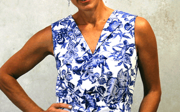 How to sew a combined neck and arm facing