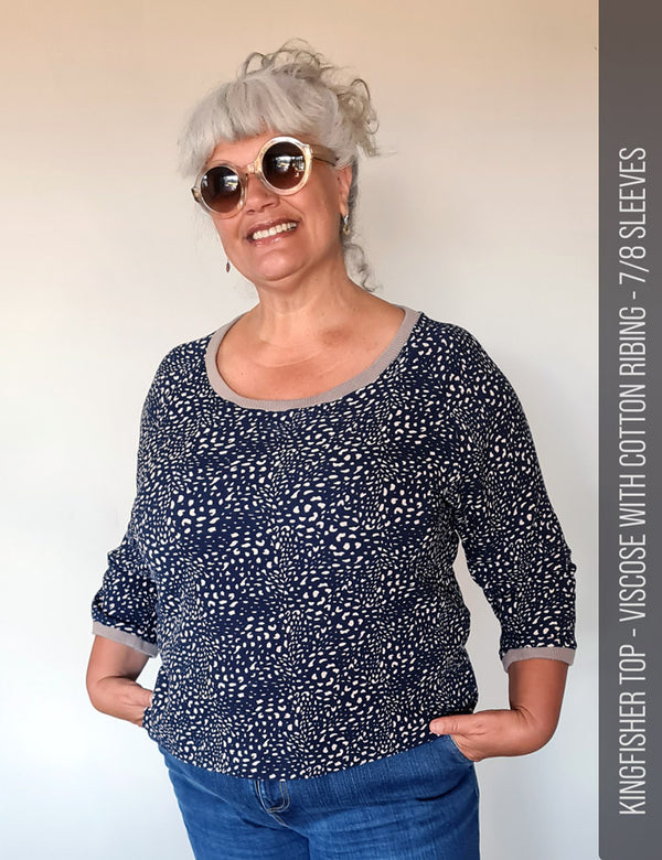 Easy raglan sleeve top sewing pattern