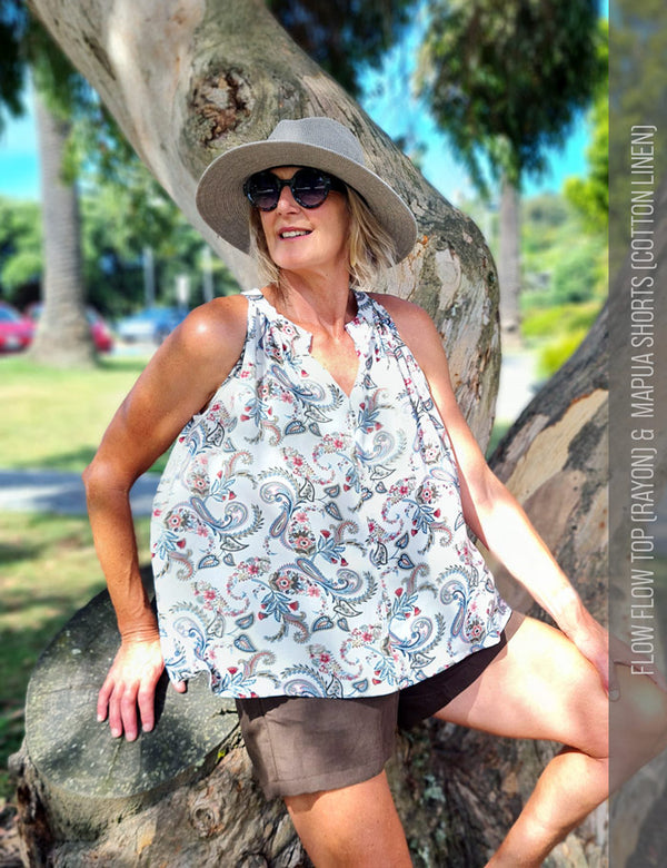 Flow top womens modern sewing pattern