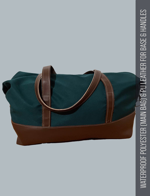 Easy sew weekend bag beginner friendly side view