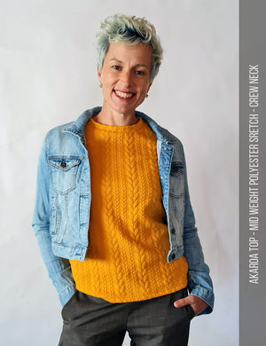 Crew neck classic fit sweatshirt sewing pattern