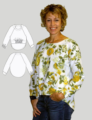 Fantail Shirt and sweatshirt PDF sewing pattern