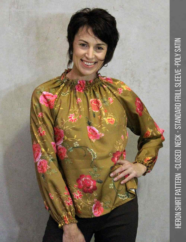 Heron shirt closed neck