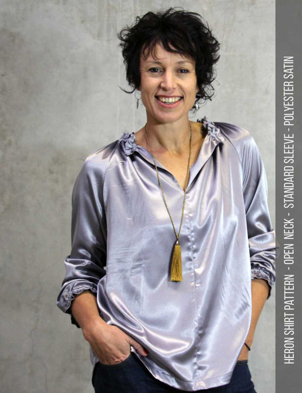 Womens shirt sewing pattern - heron top