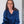 Load image into Gallery viewer, Flounce shirt blue cotton lawn