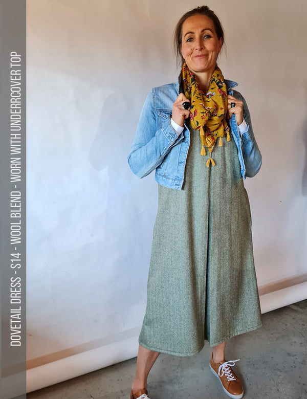 Womens winter dress sewing pattern