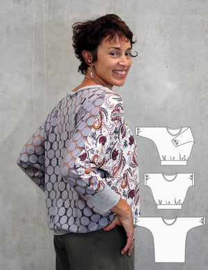 Easy batwing sleeve PDF sewing pattern