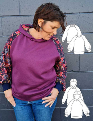 Hummingbird Hoodie and sweatshirt sewing pattern
