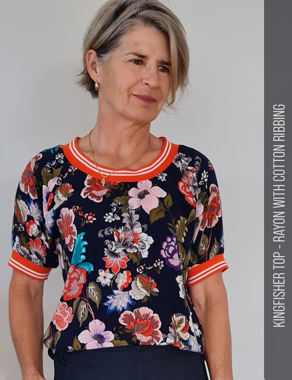 Easy raglan top sewing pattern for women
