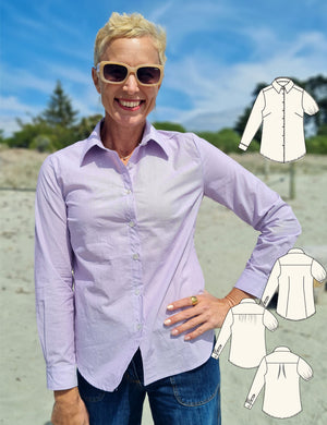 Womens classic shirt sewing pattern