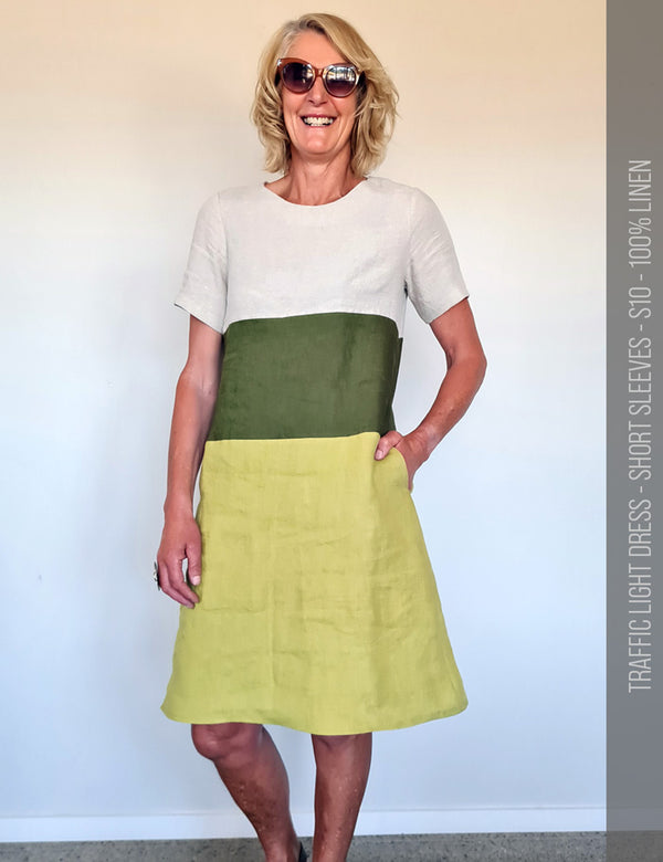 Traffic Light dress PDF sewing pattern for women