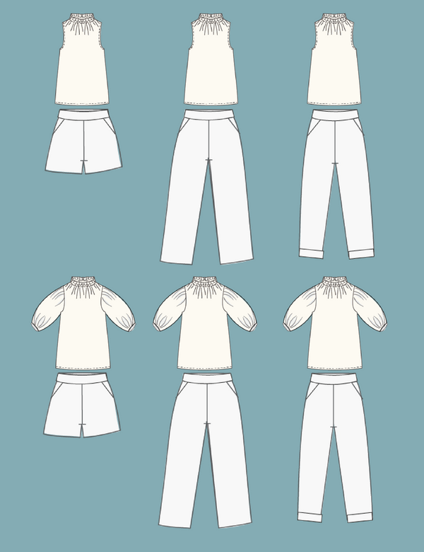 Pattern bundle - Egret Dress|Top & the Classic Pant|Short