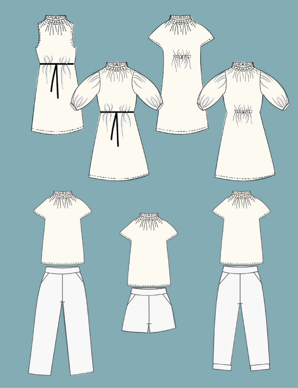 Pattern bundle - Egret Dress|Top & the Classic Pant|Short
