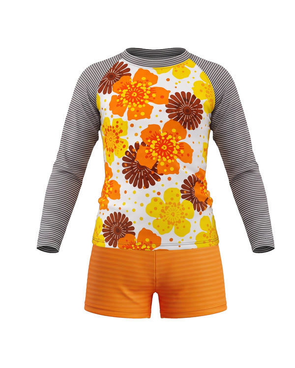 Childs rash top and swim pant sewing pattern
