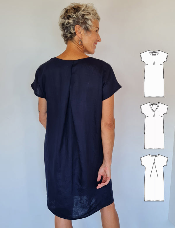 Easy modern dress sewing pattern