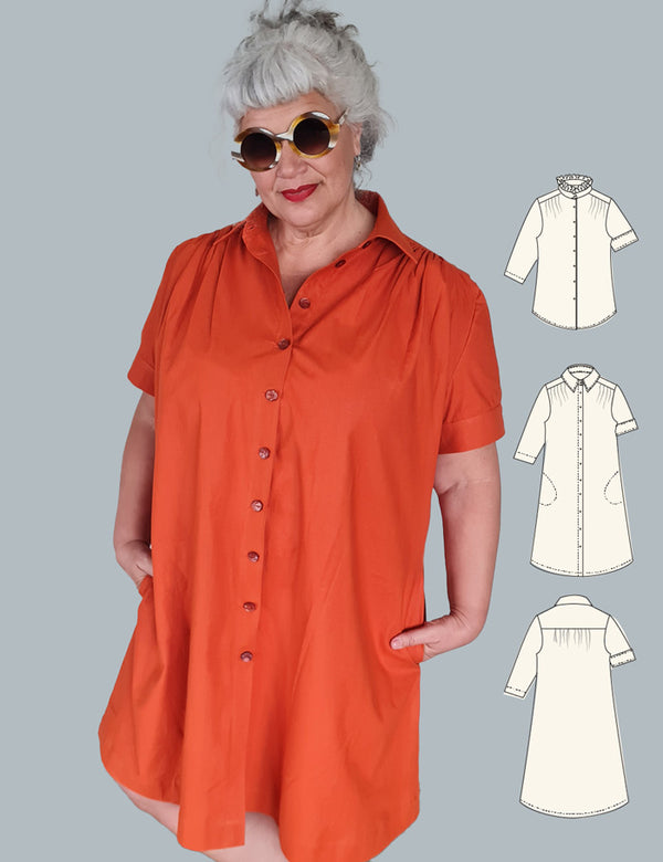 Easy sew shirt dress