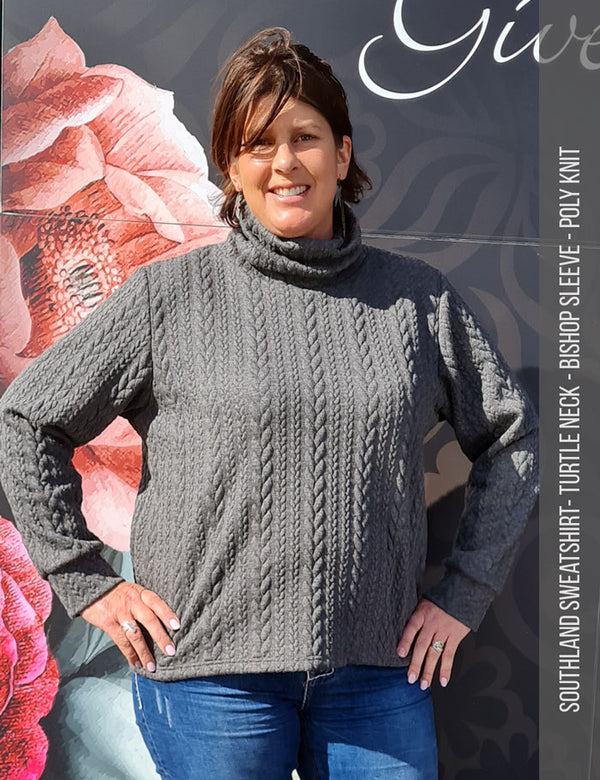 Sweatshirt sewing pattern turtle neck