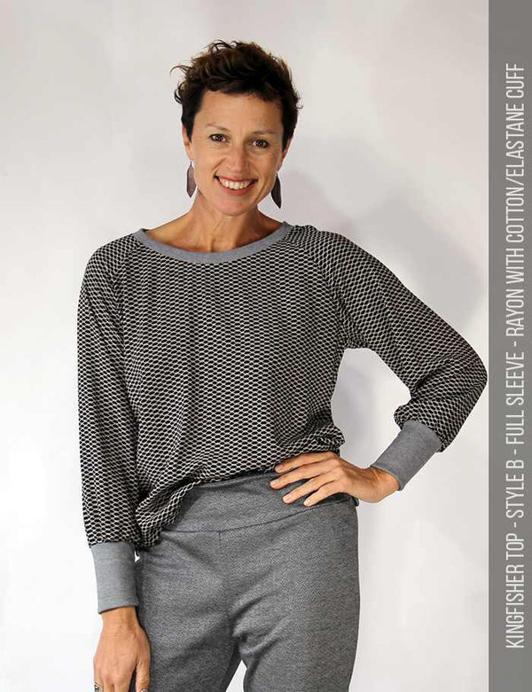 Kingfisher Top full sleeve in rayon