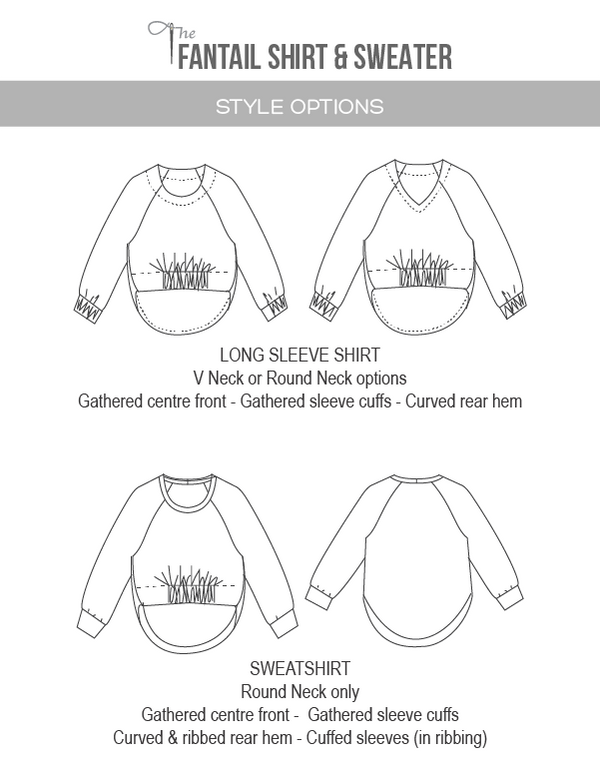 Fantail Shirt & Sweatshirt-options