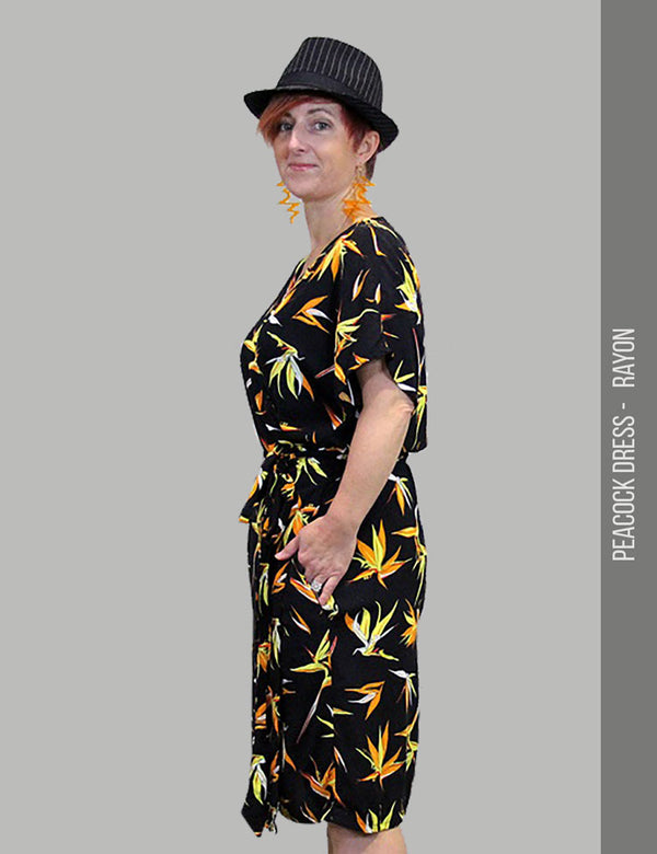 Wrap dress rayon