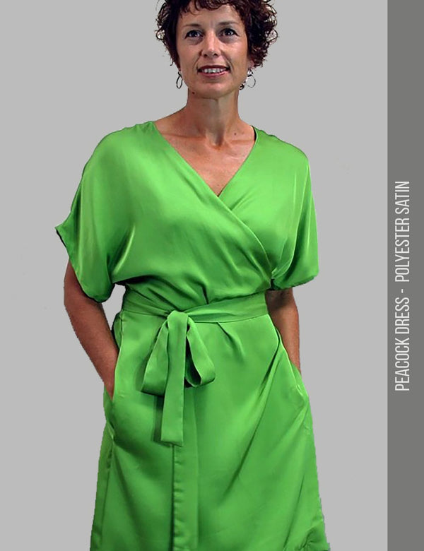 Wrap dress sewing pattern satin