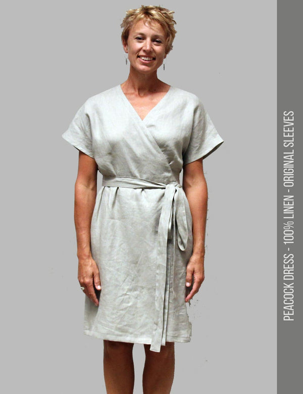 Wrap dress sewing pattern linen