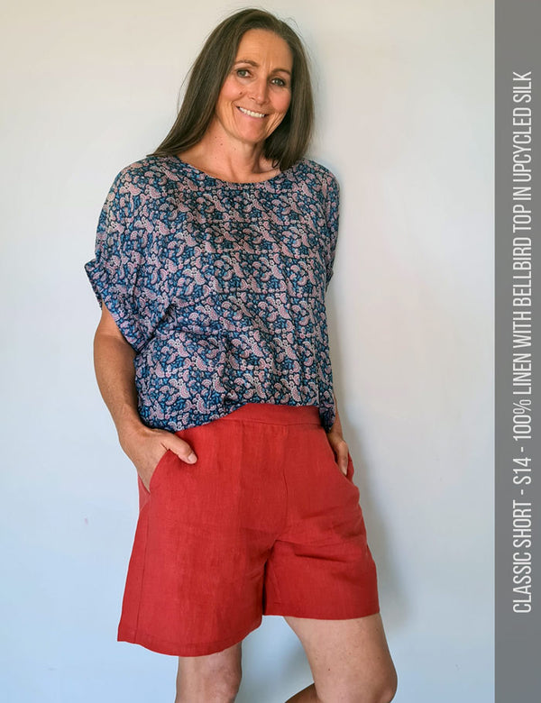 Classic Short sewing pattern - front view