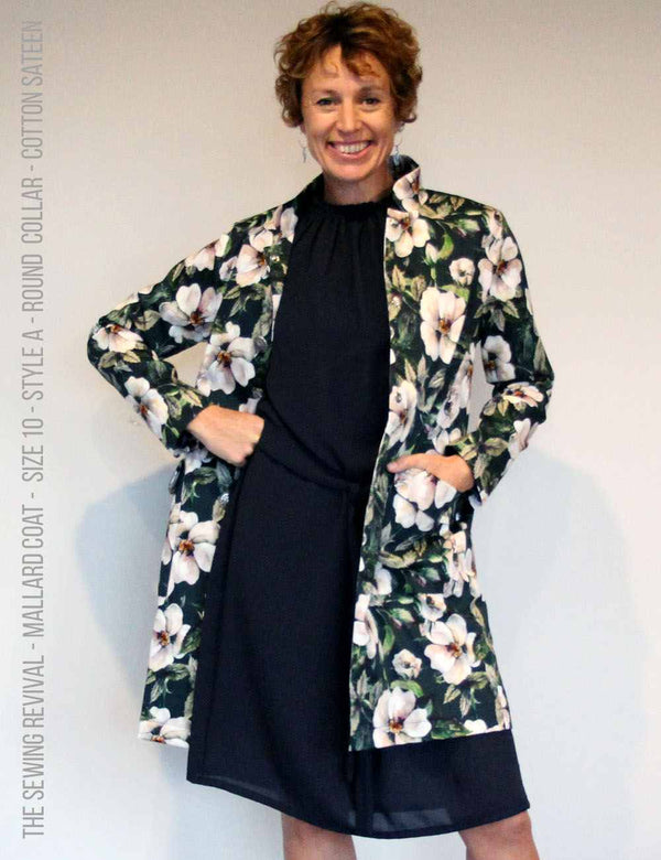 summer coat sewing pattern - cotton sateen