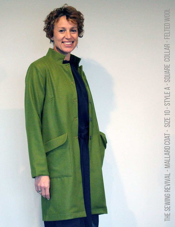 Coat sewing pattern - long - wool