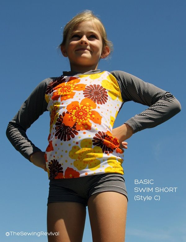 Swimshorts and rashtop sewing pattern