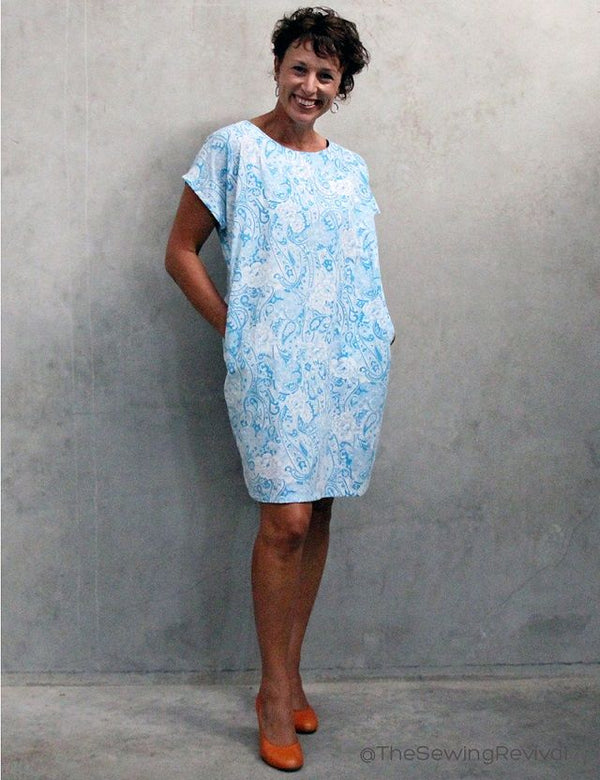 Tui dress sewing pattern in 100% cotton