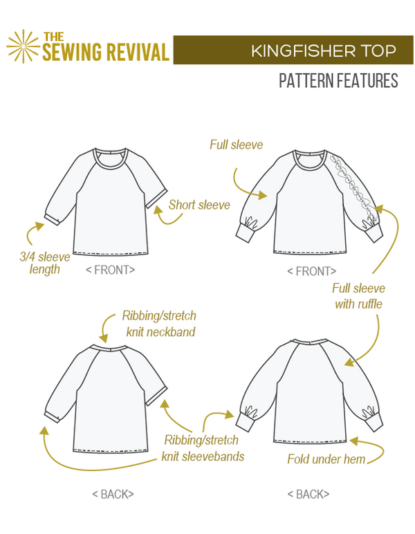 Woven tee shirt pattern sketch